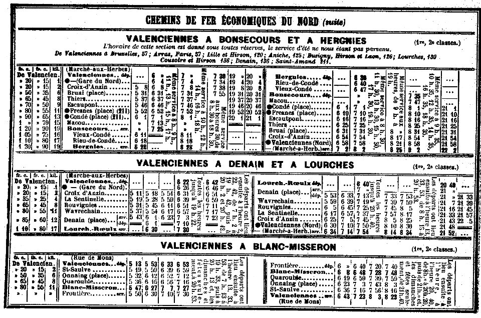 Chaix 1914 - CEN Tw Valenciennes 1