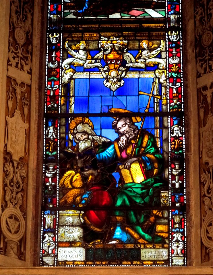 Cappella di filippo strozzi, vetrata 02