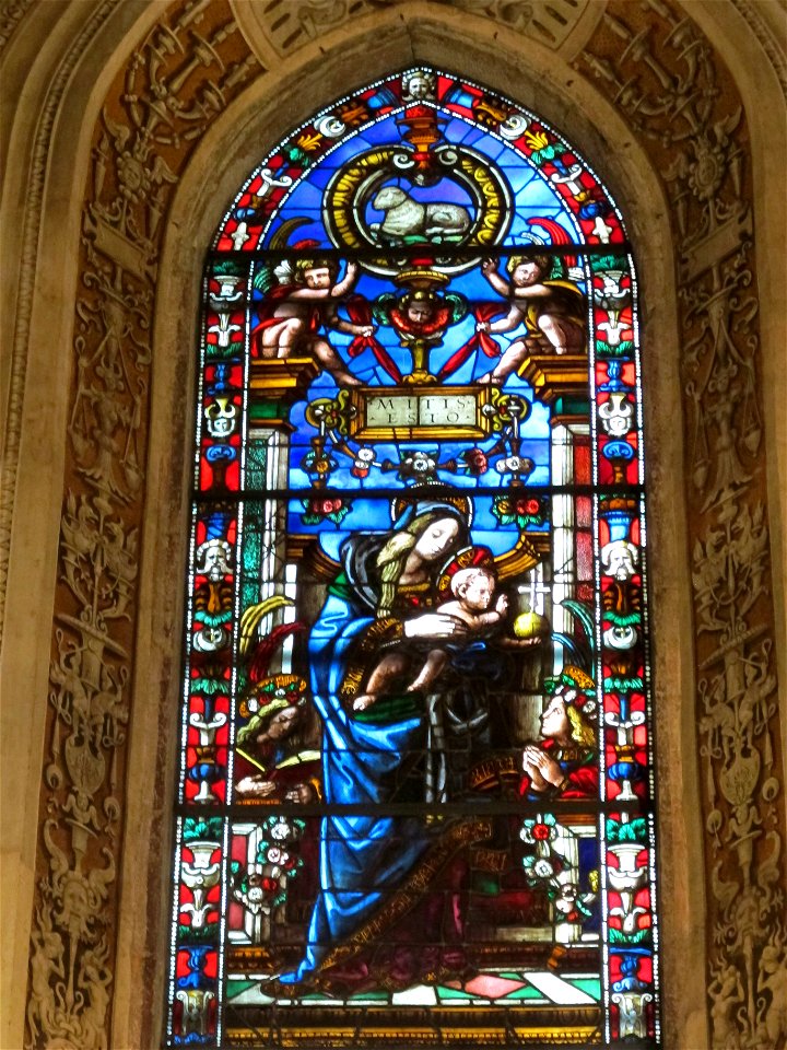 Cappella di filippo strozzi, vetrata 03