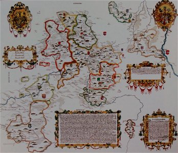 Carte de Montbéliard 1616