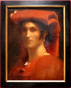 Charles françois sellier, ritratto di napoletana (l'italiana), 1860 ca