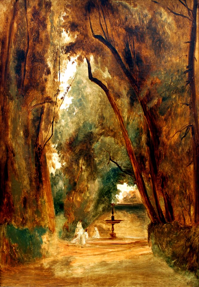 1837 Blechen Park der Villa Borghese anagoria