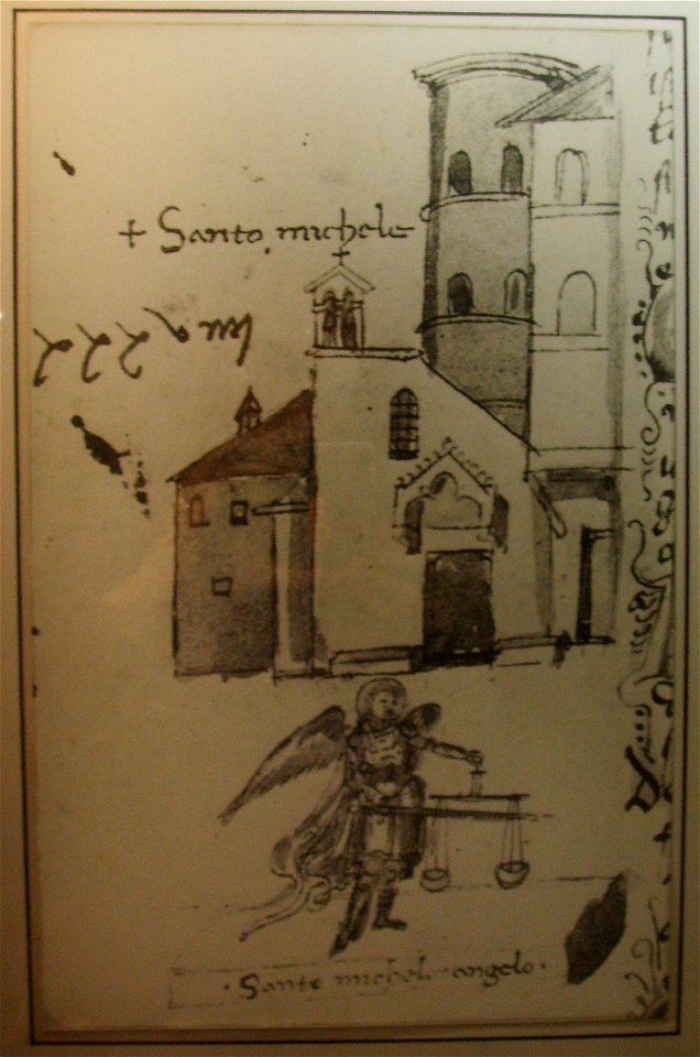 Codice rustici, san michele arcangelo (san michele in palco), ante 1407