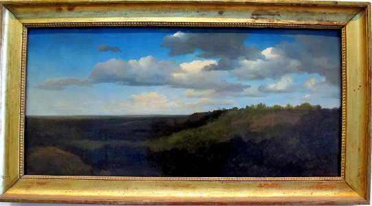 Charles-françois daubigny, paesaggio nella campagna, 1836