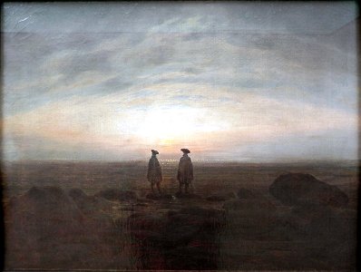 Caspar David Friedrich (5)Two Men by the Sea