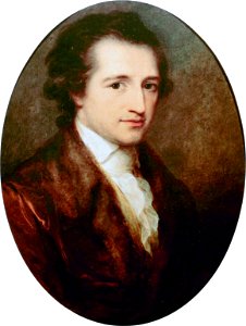 Der junge Goethe, gemalt von Angelica Kauffmann 1787. Free illustration for personal and commercial use.