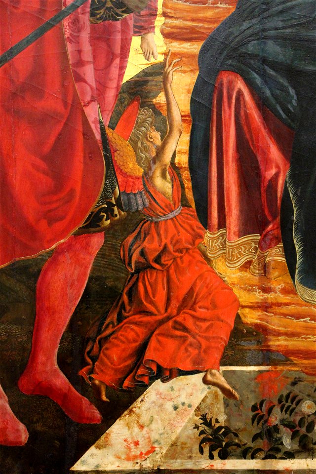 Andrea del castagno, ascensione di maria tra i ss. giuliano e miniato, 1449-50 ca. 07