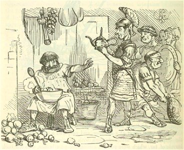 Comic History of Rome p 146 Curius Dentatus refusing the Magnificent Gift offered by the Samnite Ambassadors