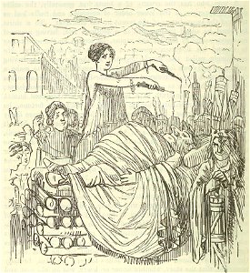 Comic History of Rome p 274 Funeral Pile of Sulla