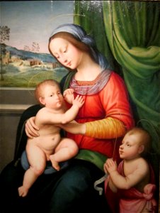 'Madonna and Child with Infant St. John the Baptist' by Ceraiolo, Cincinnati Art Museum. Free illustration for personal and commercial use.