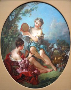 Bacchantes by François Boucher, c. 1745. Free illustration for personal and commercial use.