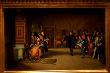 Don Juan d'Autriche présenté à l'empereur Charles Quint à Yuste