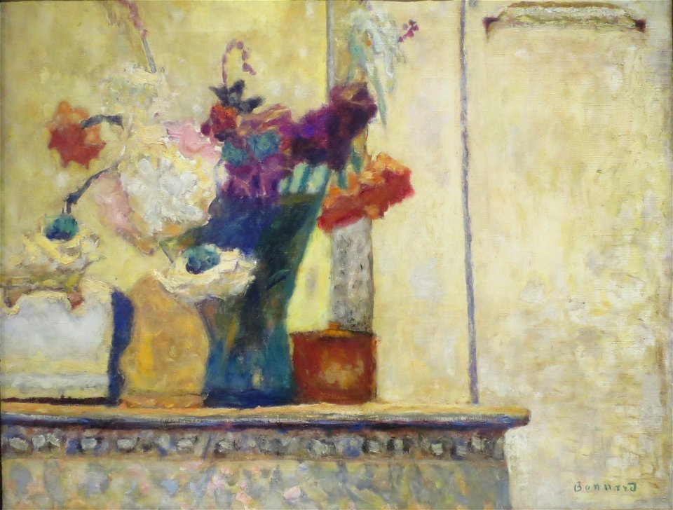Flowers on a Mantlepiece by Pierre Bonnard, Honolulu Museum of Art