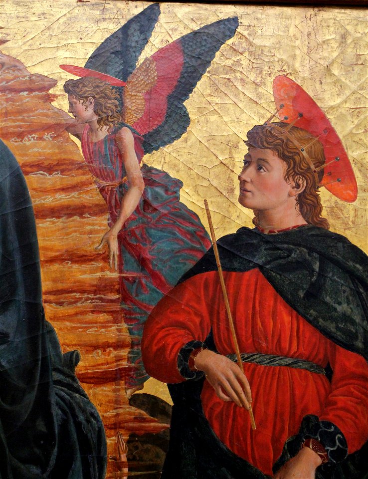 Andrea del castagno, ascensione di maria tra i ss. giuliano e miniato, 1449-50 ca. 08