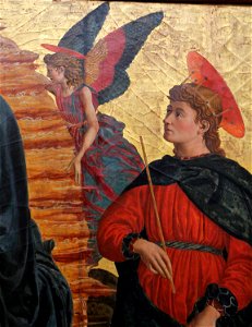 Andrea del castagno, ascensione di maria tra i ss. giuliano e miniato, 1449-50 ca. 08