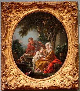 The Reading Lesson by François Boucher, Phoenix Art Museum
