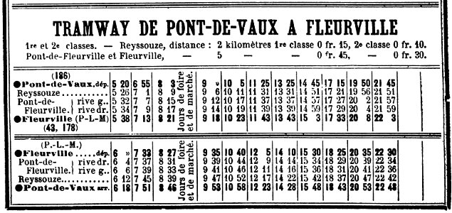 Chaix 1914 Pont de Vaux à Fleurville
