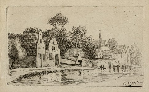 Dorp langs het water. NL-HlmNHA 1477 53012057