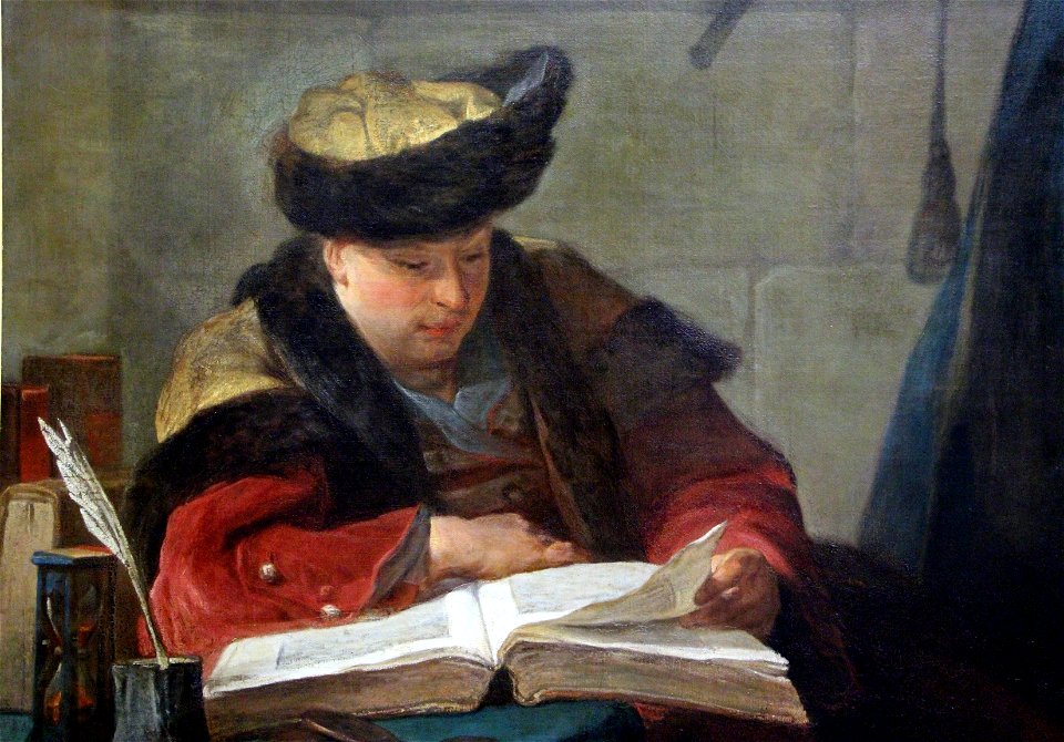 Chardin, chimico nel suo laboratorio, 1734, 02