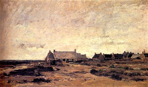 Charles-Francois-Daubigny Le village de Kerity en Bretagne