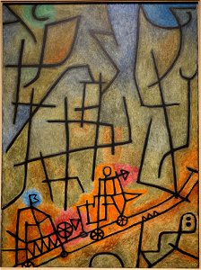 Conquest of the Mountain by Paul Klee, 1939, oil on cotton - National Museum of Modern Art, Tokyo - DSC06618