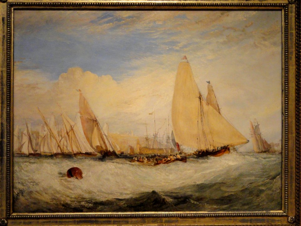 East Cowes Castle, the Seat of J. Nash, Esq., the Regatta Beating to Windward, Turner - Indianapolis Museum of Art - DSC00677