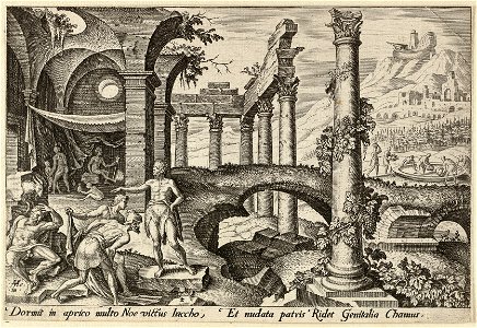 De dronkenschap van Noach Genesis 921-23. NL-HlmNHA 1477 53008064