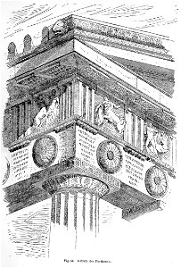 Gebälk des Parthenon