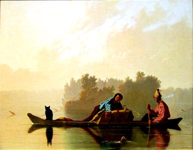 NY Met bingham fur traders