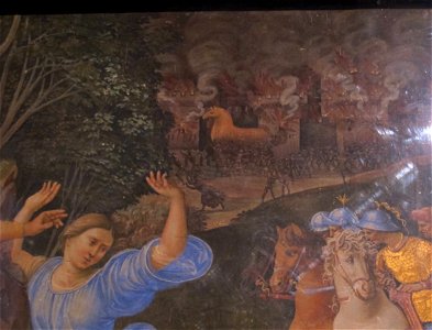 Girolamo genga, fuga da troiai, 1508-09, dal palazzo del magnifico petrucci 03