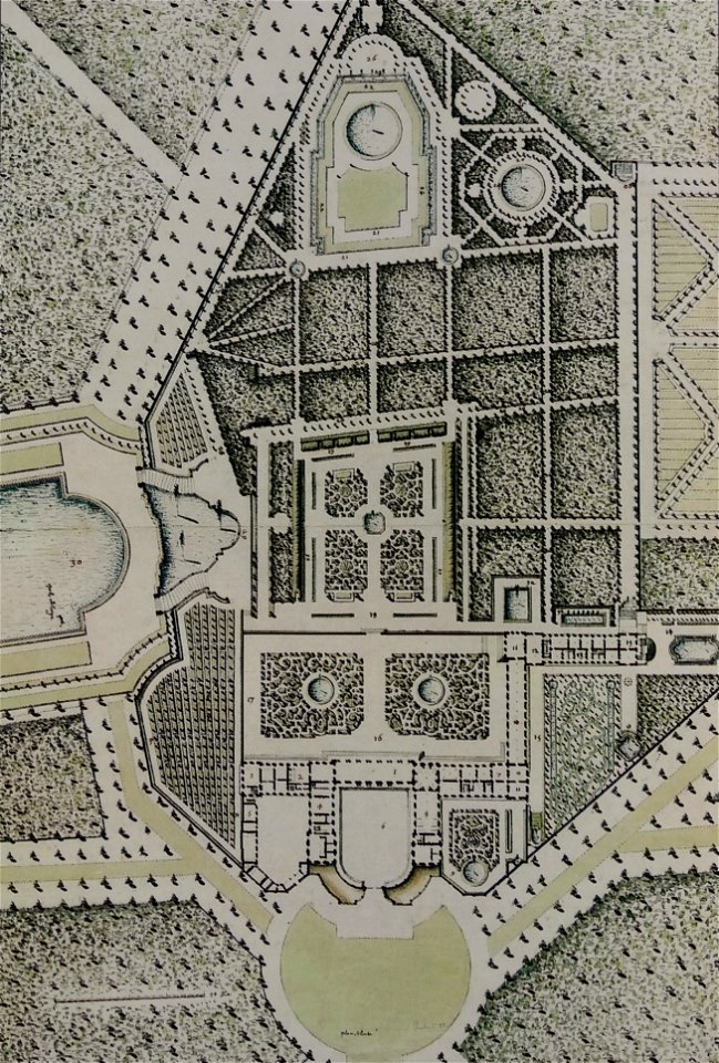 Desgots Plan du Trianon de marbre et de ses jardins