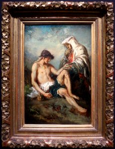 Gustave moreau, l'infanzia di sisto quinto (la chiaroveggente), 1853-54