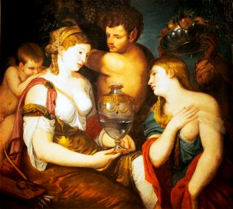 Haarlem Cornelis – Venus Bacchantin – Celler Schloss. Free illustration for personal and commercial use.