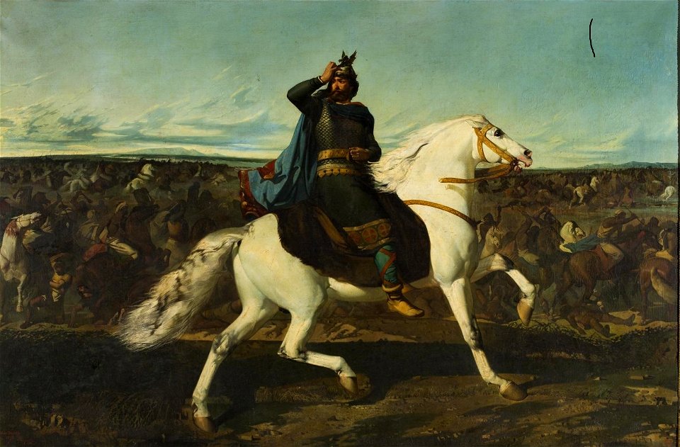 Don Rodrigo en la batalla de Guadalete (Museo de Zaragoza)