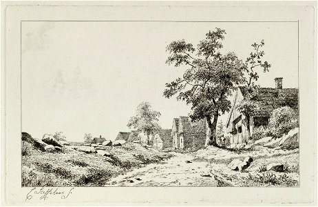 Dorp langs een weg. NL-HlmNHA 1477 53012077
