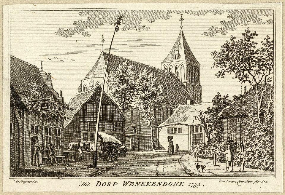 Dorpsgezicht te Winnekendonk, 1739. NL-HlmNHA 1477 53009620
