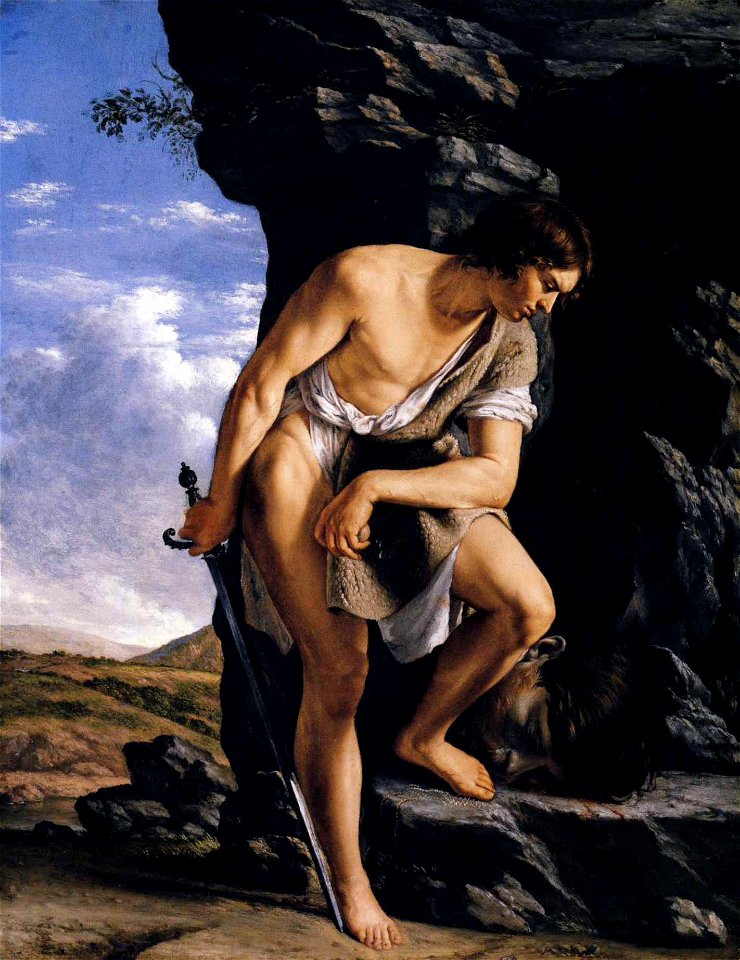 Orazio Gentileschi - David Contemplating the Head of Goliath