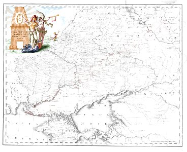 Ekaterinoslav Namestnichestvo 1792 (color cartouche)