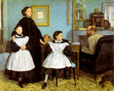 Edgar Degas - La famille Bellelli. Free illustration for personal and commercial use.