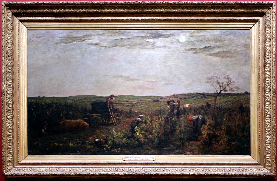 Charles-françois daubigny, i vendemmianti in borgogna, 1863