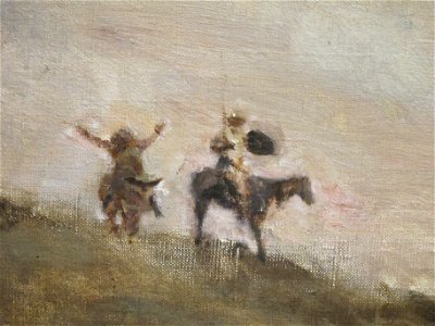 Detail of 'Don Quixote' by Corot, Cincinnati Art Museum