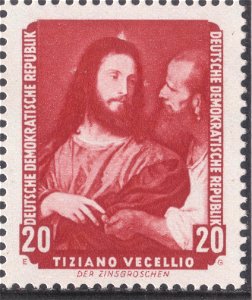 GDR-stamp Zinsgroschen Tizian 1957 Mi. 589