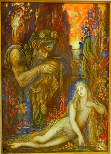 Galathea by Gustave Moreau, 1896 AD, ink, tempera, gouache, and aquarelle on cardboard - Museo Nacional Centro de Arte Reina Sofía - DSC08716