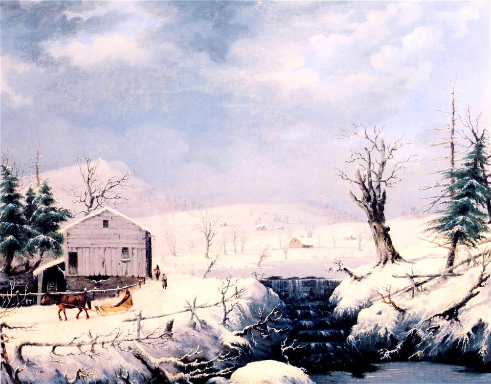 George Henry Durrie - Winter in New England