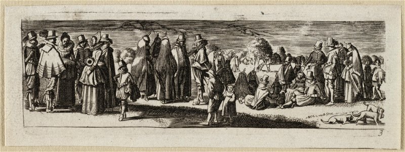 Elegante paren, staand en zittend op het gras. NL-HlmNHA 53012565
