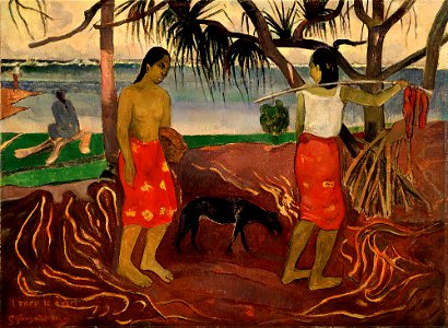 I raro te Oviri - Gauguin. Free illustration for personal and commercial use.
