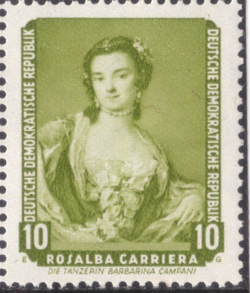 GDR-stamp Barberina Carriera 1957 Mi. 587