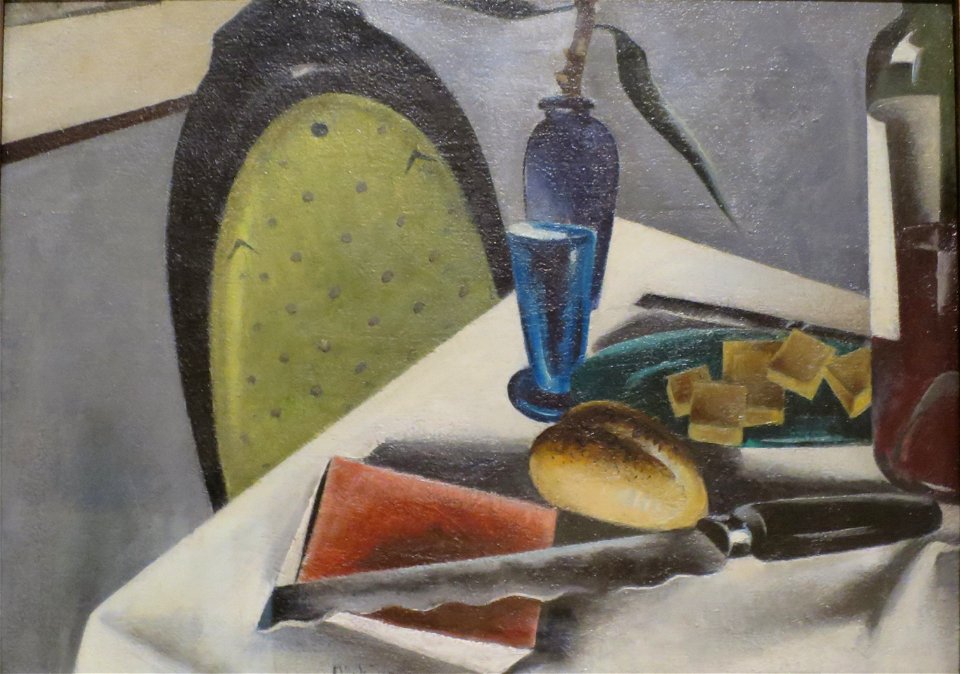 Still Life with Yellow-Green Chair by Preston Dickinson