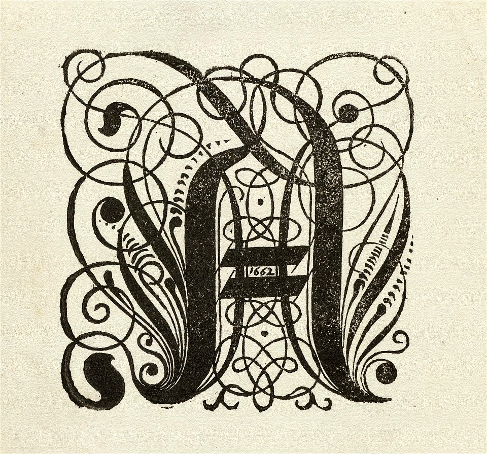 Gekalligrafeerde letter A. NL-HlmNHA 1477 53010300