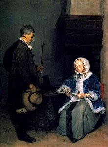 Gerard ter Borch - A Lady Reading a Letter